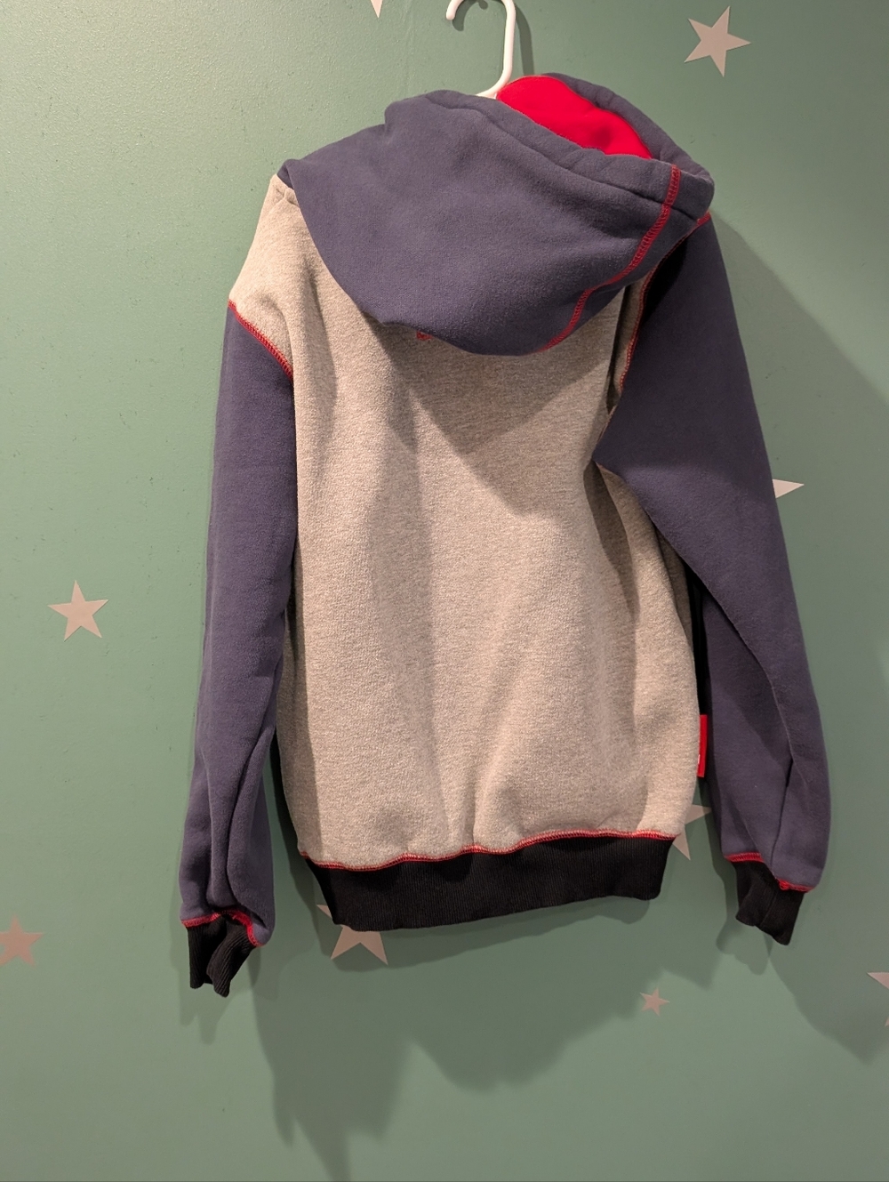 Gracie Barra Jiu-Jitsu - Colorblock Youth Hoodie - Grey/Black - Picture 4 of 7